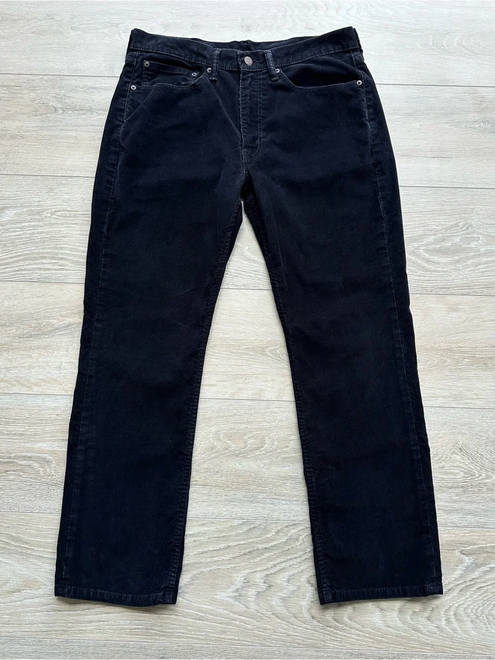 Levi’s 514 Black Corduroy Pants 34x30 Straight Fit Men’s Classic